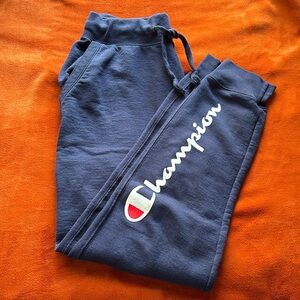 Champion navy blue sweatpants hardly worn
